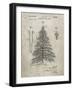 PP765-Sandstone Christmas Tree Poster-Cole Borders-Framed Giclee Print