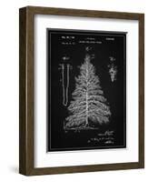 PP765-Vintage Black Christmas Tree Poster-Cole Borders-Framed Giclee Print