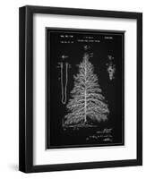 PP765-Vintage Black Christmas Tree Poster-Cole Borders-Framed Giclee Print