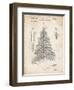 PP765-Vintage Parchment Christmas Tree Poster-Cole Borders-Framed Giclee Print