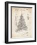 PP765-Vintage Parchment Christmas Tree Poster-Cole Borders-Framed Giclee Print