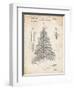 PP765-Vintage Parchment Christmas Tree Poster-Cole Borders-Framed Giclee Print