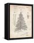 PP765-Vintage Parchment Christmas Tree Poster-Cole Borders-Framed Stretched Canvas