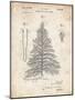 PP765-Vintage Parchment Christmas Tree Poster-Cole Borders-Mounted Giclee Print