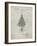 PP766-Antique Grid Parchment Christmas Tree Poster-Cole Borders-Framed Giclee Print