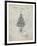 PP766-Antique Grid Parchment Christmas Tree Poster-Cole Borders-Framed Giclee Print