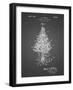 PP766-Black Grid Christmas Tree Poster-Cole Borders-Framed Giclee Print