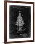 PP766-Black Grunge Christmas Tree Poster-Cole Borders-Framed Giclee Print