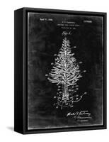 PP766-Black Grunge Christmas Tree Poster-Cole Borders-Framed Stretched Canvas