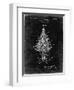 PP766-Black Grunge Christmas Tree Poster-Cole Borders-Framed Giclee Print