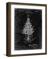 PP766-Black Grunge Christmas Tree Poster-Cole Borders-Framed Giclee Print