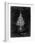 PP766-Black Grunge Christmas Tree Poster-Cole Borders-Framed Giclee Print