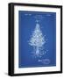 PP766-Blueprint Christmas Tree Poster-Cole Borders-Framed Giclee Print