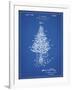 PP766-Blueprint Christmas Tree Poster-Cole Borders-Framed Giclee Print