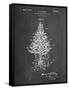 PP766-Chalkboard Christmas Tree Poster-Cole Borders-Framed Stretched Canvas