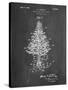 PP766-Chalkboard Christmas Tree Poster-Cole Borders-Stretched Canvas