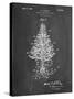 PP766-Chalkboard Christmas Tree Poster-Cole Borders-Stretched Canvas