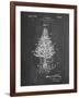 PP766-Chalkboard Christmas Tree Poster-Cole Borders-Framed Giclee Print