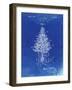 PP766-Faded Blueprint Christmas Tree Poster-Cole Borders-Framed Giclee Print