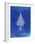 PP766-Faded Blueprint Christmas Tree Poster-Cole Borders-Framed Giclee Print