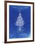 PP766-Faded Blueprint Christmas Tree Poster-Cole Borders-Framed Giclee Print