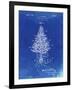 PP766-Faded Blueprint Christmas Tree Poster-Cole Borders-Framed Giclee Print