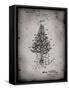 PP766-Faded Grey Christmas Tree Poster-Cole Borders-Framed Stretched Canvas
