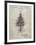 PP766-Sandstone Christmas Tree Poster-Cole Borders-Framed Giclee Print