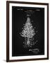 PP766-Vintage Black Christmas Tree Poster-Cole Borders-Framed Giclee Print