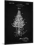 PP766-Vintage Black Christmas Tree Poster-Cole Borders-Mounted Giclee Print