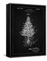 PP766-Vintage Black Christmas Tree Poster-Cole Borders-Framed Stretched Canvas