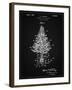 PP766-Vintage Black Christmas Tree Poster-Cole Borders-Framed Giclee Print