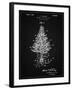 PP766-Vintage Black Christmas Tree Poster-Cole Borders-Framed Giclee Print