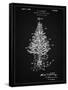 PP766-Vintage Black Christmas Tree Poster-Cole Borders-Framed Stretched Canvas