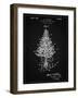 PP766-Vintage Black Christmas Tree Poster-Cole Borders-Framed Giclee Print