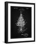 PP766-Vintage Black Christmas Tree Poster-Cole Borders-Framed Giclee Print