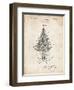 PP766-Vintage Parchment Christmas Tree Poster-Cole Borders-Framed Giclee Print