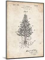 PP766-Vintage Parchment Christmas Tree Poster-Cole Borders-Mounted Giclee Print