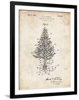 PP766-Vintage Parchment Christmas Tree Poster-Cole Borders-Framed Giclee Print