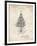 PP766-Vintage Parchment Christmas Tree Poster-Cole Borders-Framed Giclee Print