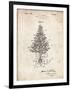 PP766-Vintage Parchment Christmas Tree Poster-Cole Borders-Framed Giclee Print