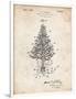 PP766-Vintage Parchment Christmas Tree Poster-Cole Borders-Framed Giclee Print