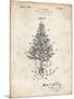 PP766-Vintage Parchment Christmas Tree Poster-Cole Borders-Mounted Giclee Print