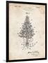 PP766-Vintage Parchment Christmas Tree Poster-Cole Borders-Framed Giclee Print