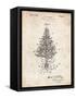 PP766-Vintage Parchment Christmas Tree Poster-Cole Borders-Framed Stretched Canvas