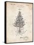 PP766-Vintage Parchment Christmas Tree Poster-Cole Borders-Framed Stretched Canvas