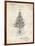 PP766-Vintage Parchment Christmas Tree Poster-Cole Borders-Framed Premium Giclee Print