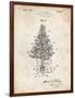 PP766-Vintage Parchment Christmas Tree Poster-Cole Borders-Framed Premium Giclee Print