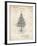 PP766-Vintage Parchment Christmas Tree Poster-Cole Borders-Framed Giclee Print