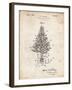 PP766-Vintage Parchment Christmas Tree Poster-Cole Borders-Framed Giclee Print